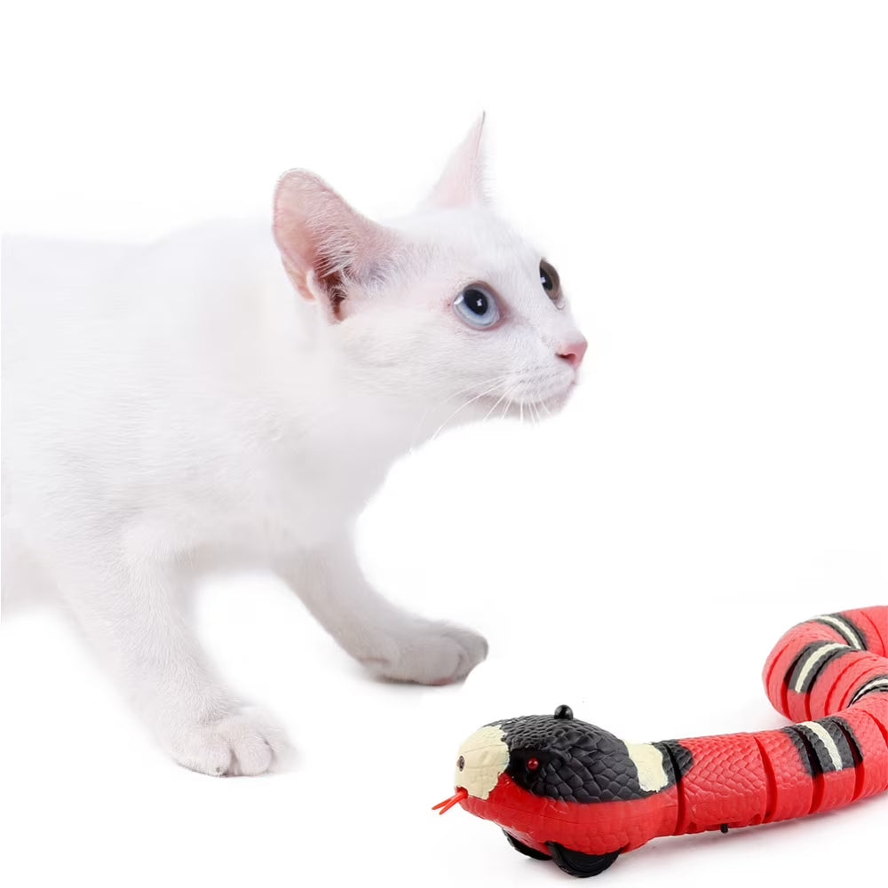 Realistic Smart Sensing Interactive Snake Toy for Cats - Engaging Prank Prop and Gift