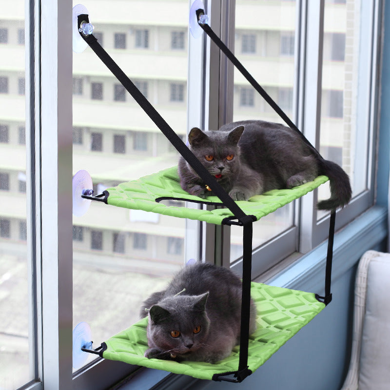 Indoor Cat Hammock Window Perch for Comfortable Resting and Sleeping