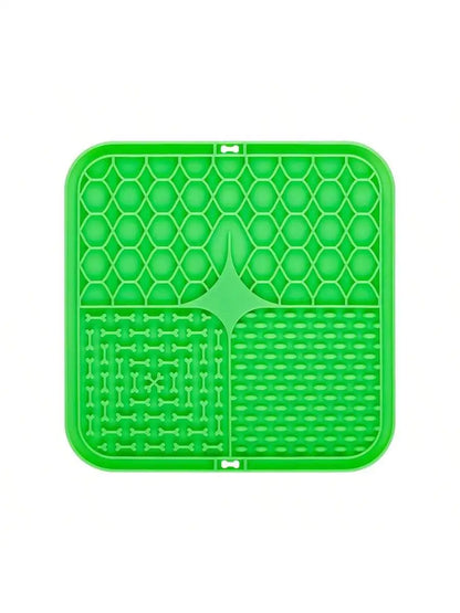Silicone Pet Licking Plate and Slow Feeding Tray with Suction Cup - Anti-Choking Licking Mat for Dogs