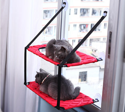 Indoor Cat Hammock Window Perch for Comfortable Resting and Sleeping