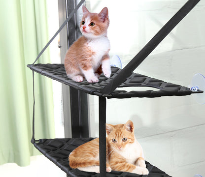 Indoor Cat Hammock Window Perch for Comfortable Resting and Sleeping
