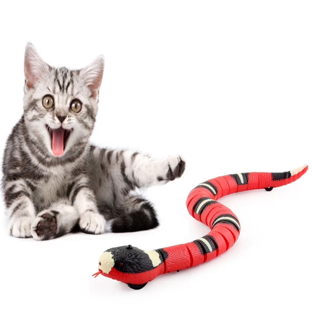 Realistic Smart Sensing Interactive Snake Toy for Cats - Engaging Prank Prop and Gift