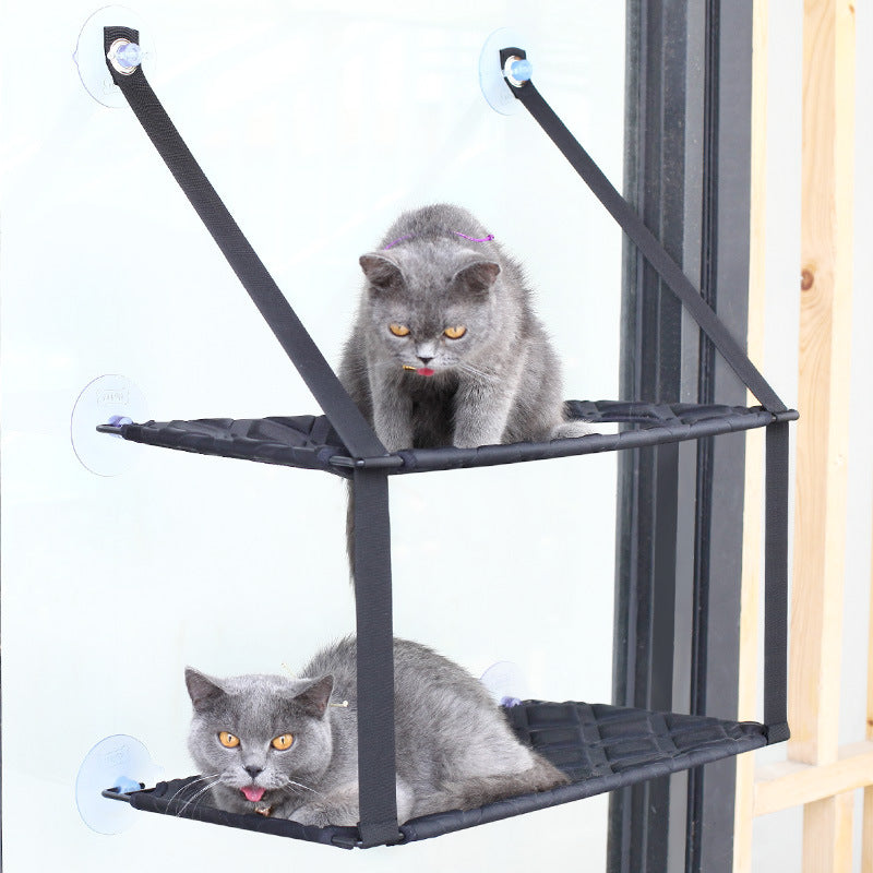 Indoor Cat Hammock Window Perch for Comfortable Resting and Sleeping