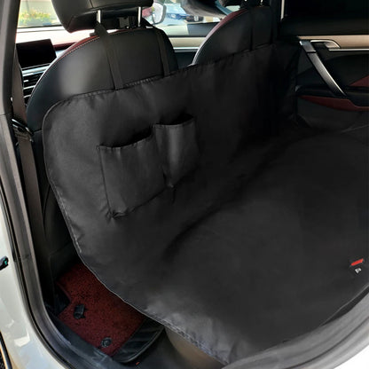 Waterproof 600D Oxford Cloth Dog Car Seat Cover - Hammock Style Pet Travel Carrier with Storage Pocket