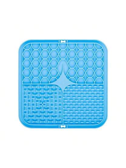 Silicone Pet Licking Plate and Slow Feeding Tray with Suction Cup - Anti-Choking Licking Mat for Dogs