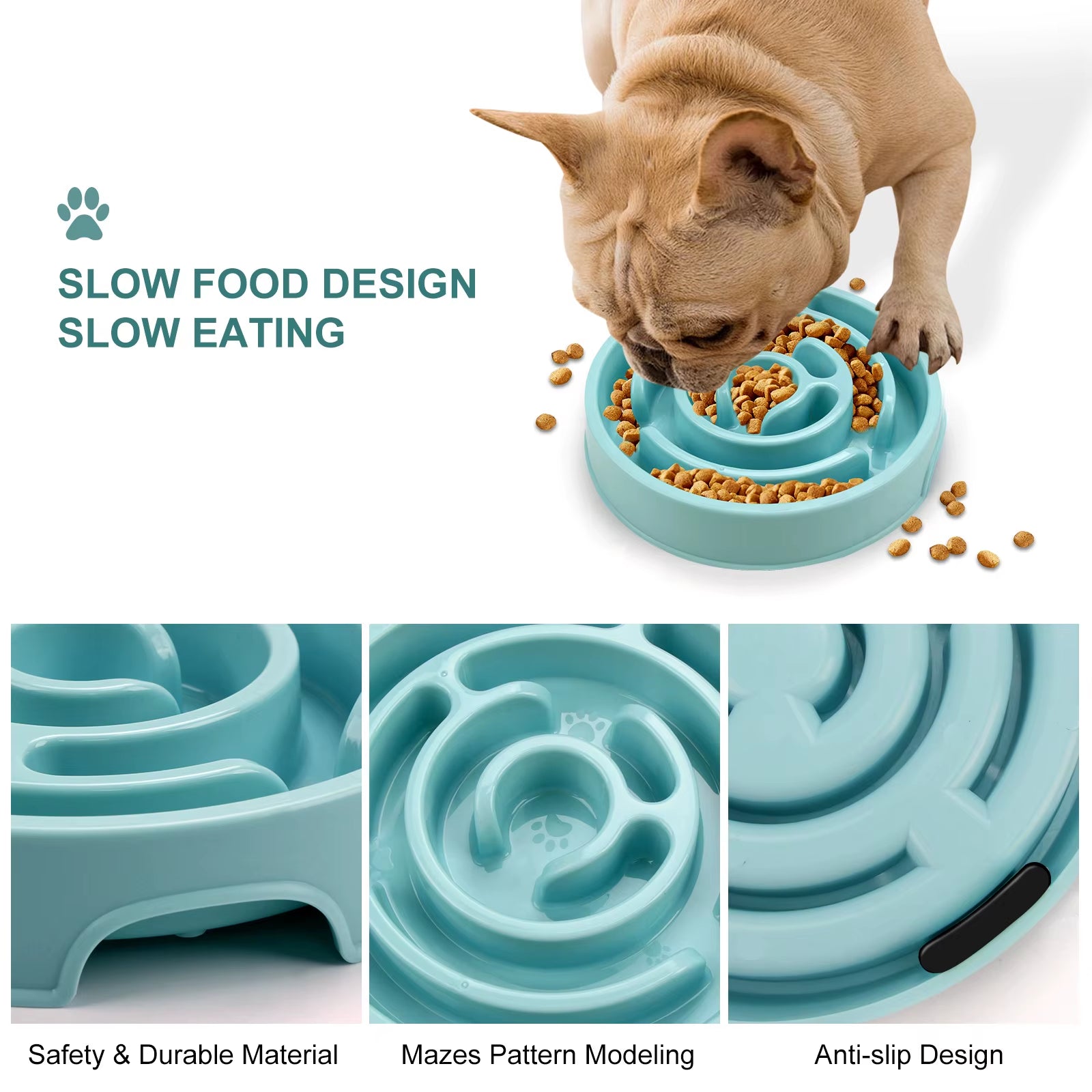 Slow Feeding Tray for Cats and Dogs - Anti-Choking Pet Supplies