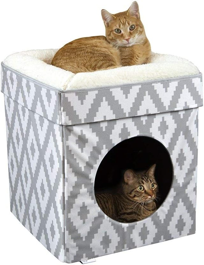 Indoor Cat Cube Furniture - White Design