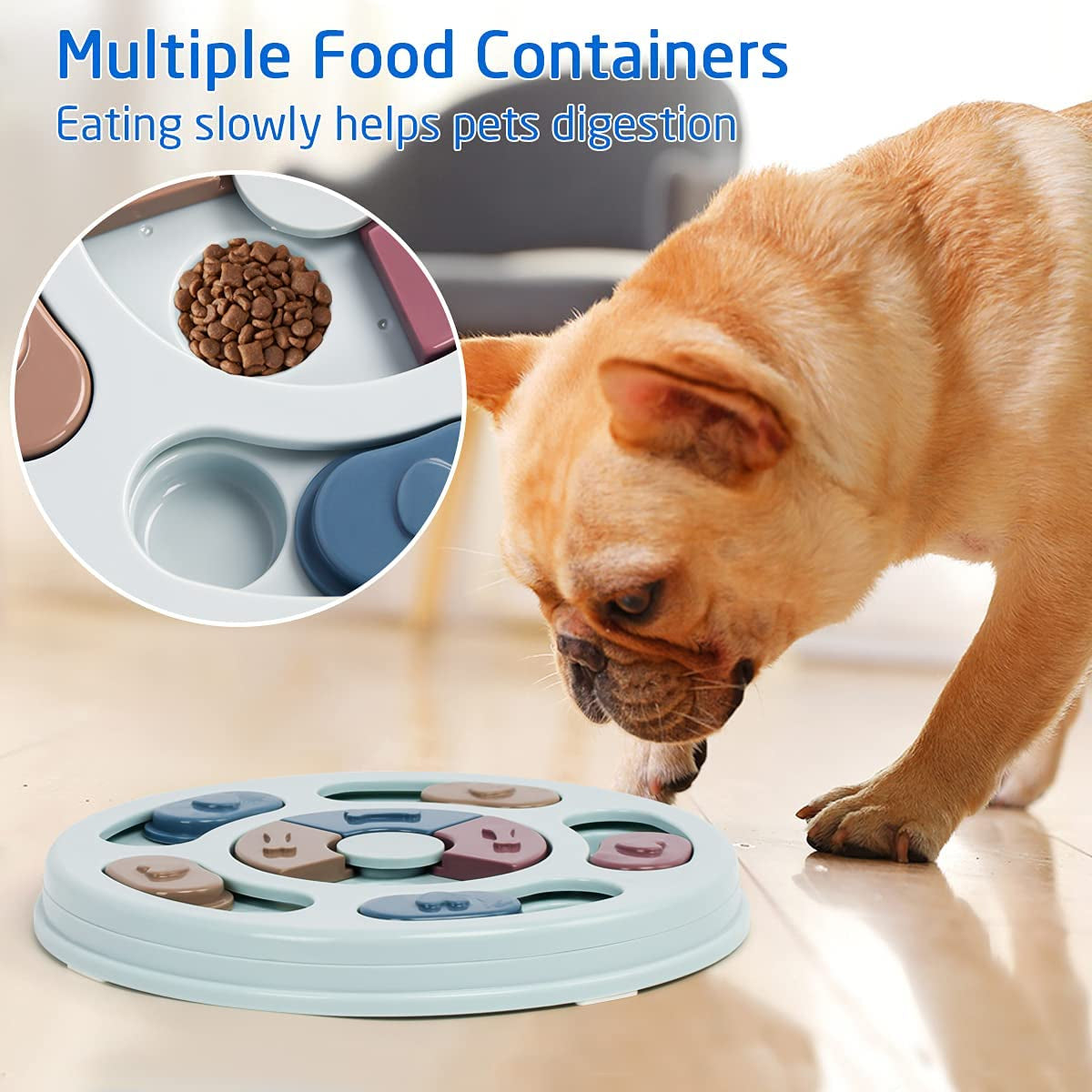 Interactive Dog Puzzle Toys for Puppies - Slow Feeder and Brain Stimulating Food Puzzles