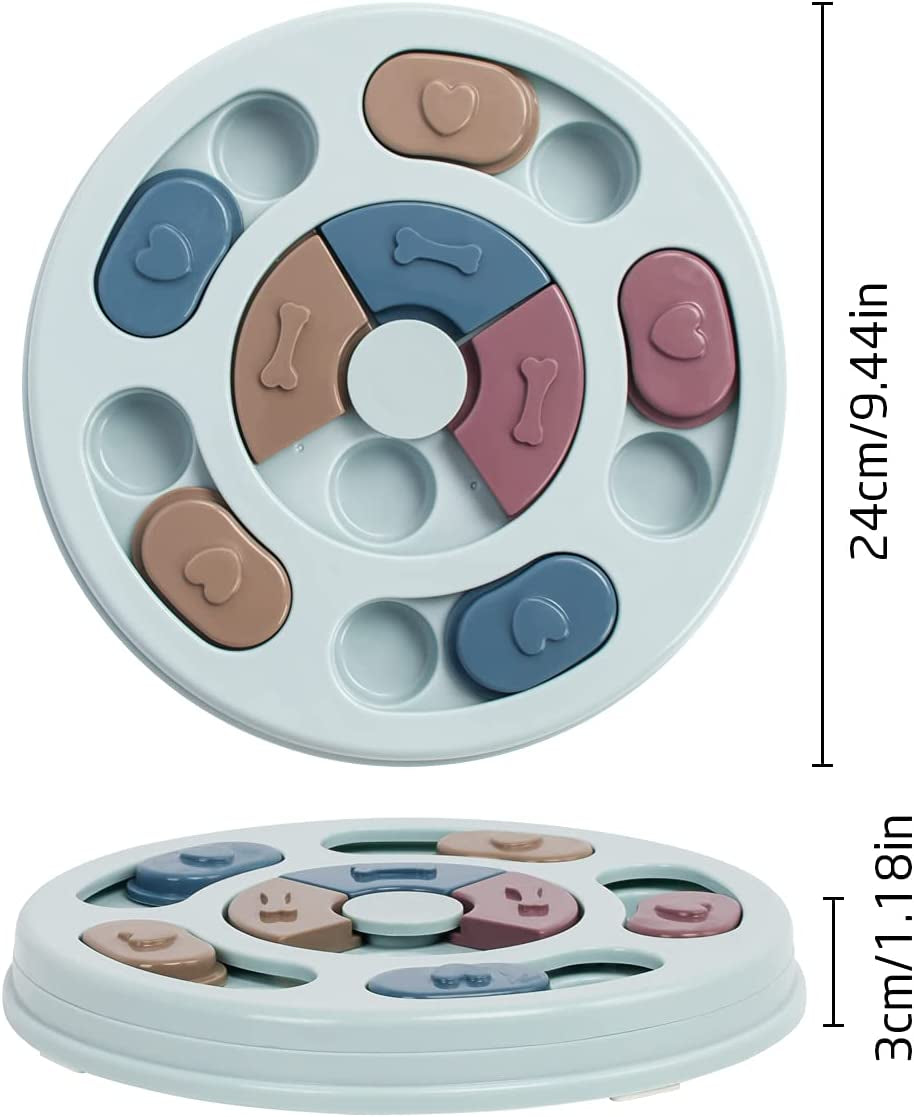 Interactive Dog Puzzle Toys for Puppies - Slow Feeder and Brain Stimulating Food Puzzles