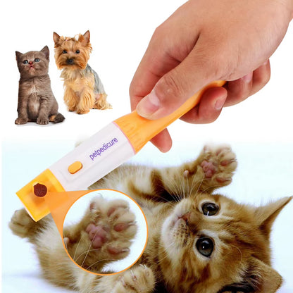 Electric Pet Nail Grinder and Claw Clipper for Cats and Dogs - Nail Trimming Tool and Pet Care Supplies