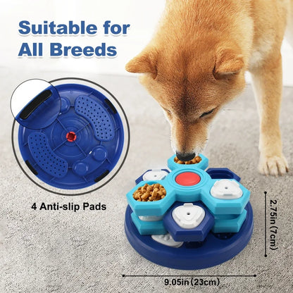Interactive Dog Puzzle Toys for Training and Feeding - Slow Feed Tray for Pet Enrichment