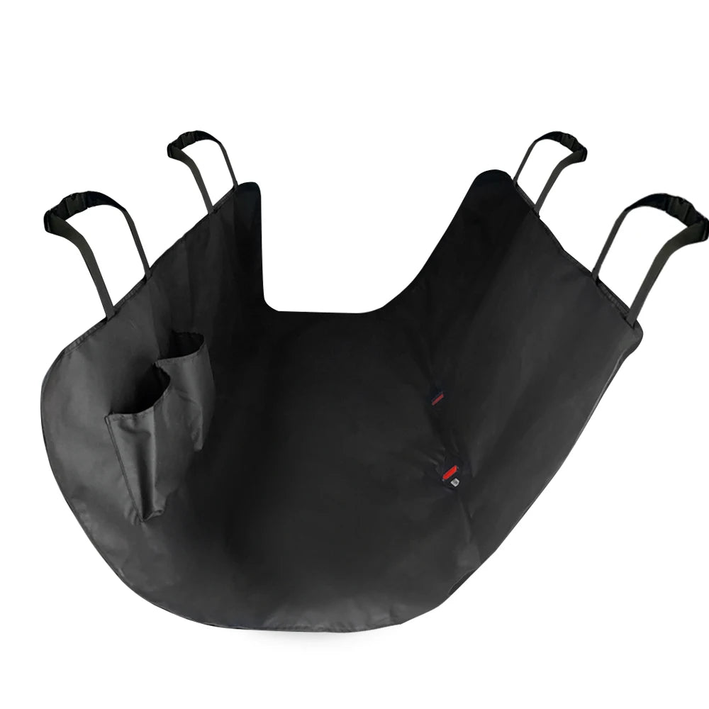 Waterproof 600D Oxford Cloth Dog Car Seat Cover - Hammock Style Pet Travel Carrier with Storage Pocket