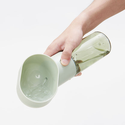 Portable Pet Water Fountain and Drinking Cup for Outdoor Use