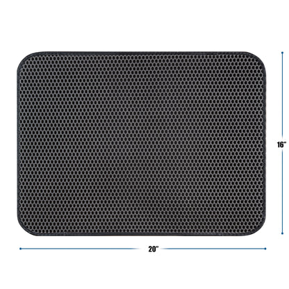 Cat Litter Trapping Mat with Waterproof Honeycomb Design for Effortless Cleaning
