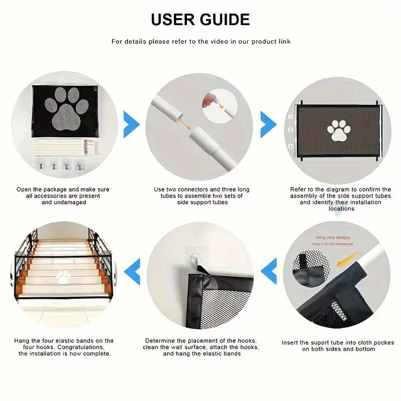 Portable Pet Safety Nets for Dogs and Cats - Isolation and Safety Fencing Solutions