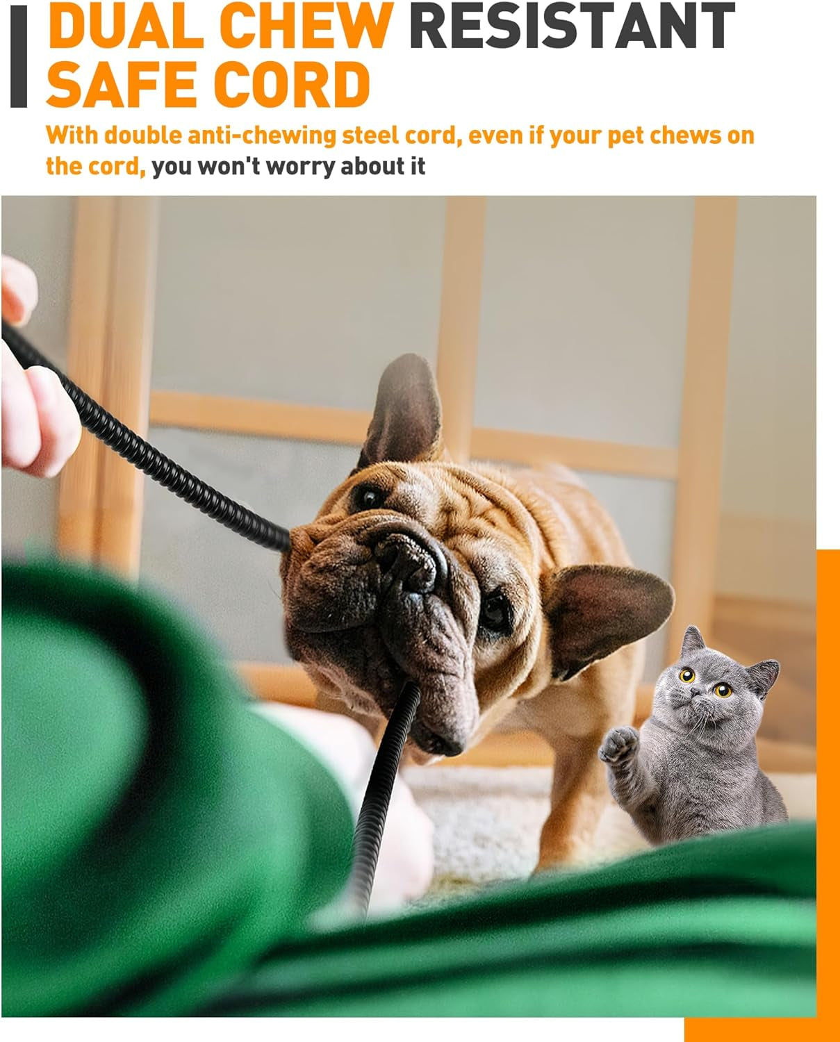 Adjustable Temperature Pet Heating Pad with Timer - Waterproof Electric Heated Bed Mat for Dogs and Puppies