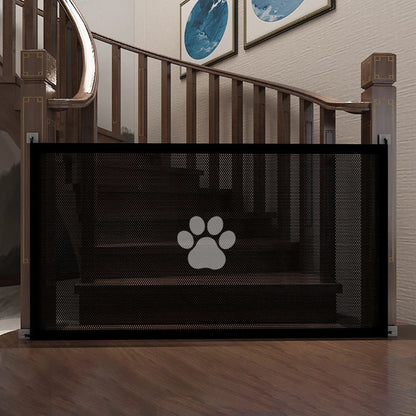 Dog Safety Mesh Gate with 4 Hook Fencing for Indoor and Outdoor Pet Enclosure