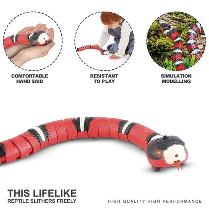 Realistic Smart Sensing Interactive Snake Toy for Cats - Engaging Prank Prop and Gift