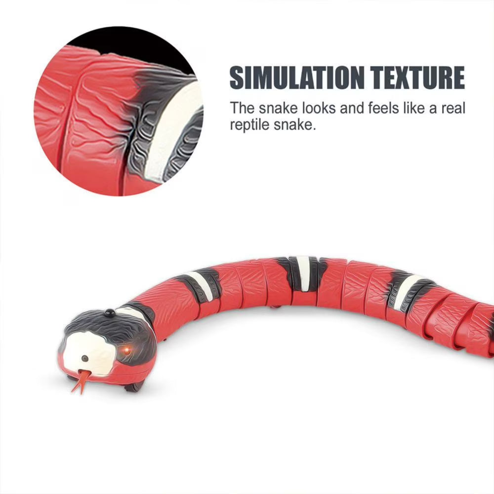 Realistic Smart Sensing Interactive Snake Toy for Cats - Engaging Prank Prop and Gift